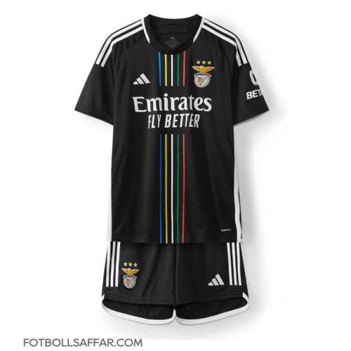 Benfica Bortadräkt Barn 2023-24 Kortärmad (+ Korta byxor)